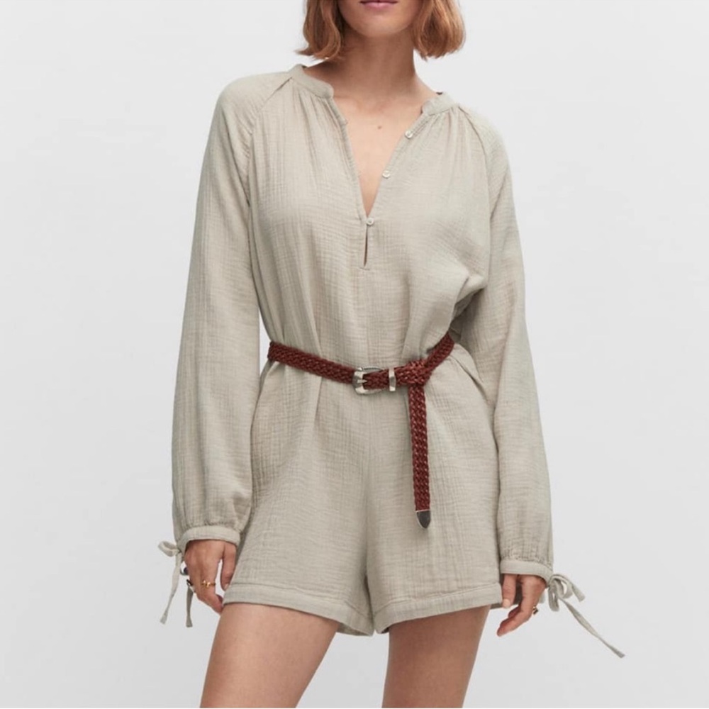 Mango Tan Jumpsuit
